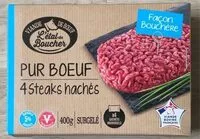 Mängden socker i 4 steaks hachés pur boeuf