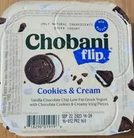 Mängden socker i Flip Greek Yogurt Cookies & Cream