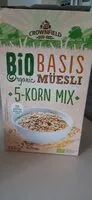 Mängden socker i Bio basic muesli 5 korn mix