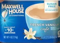 Socker och näringsämnen i Maxwell house international