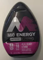 Mängden socker i Mio Energy Caffeine & B Vitamins Acai Berry Storm