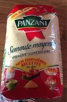 Mängden socker i Semoule moyenne