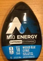 Mängden socker i Mioenergy, liquid water enhancer, wicked blue citrus