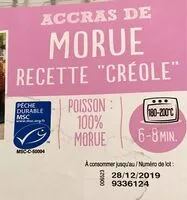 Mängden socker i Accras de morue