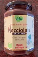 Mängden socker i Nocciolata senza latte