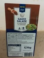 Mängden socker i Sauce salade à la moutarde à l'ancienne