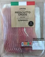Mängden socker i italian prosciutto crudo