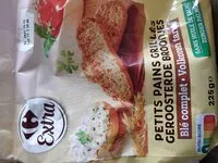 Mängden socker i Petits pains grillés