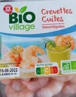 Mängden socker i Crevettes cuites décortiquées