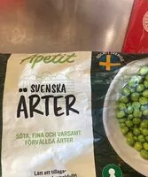 Mängden socker i Svenska ärtor