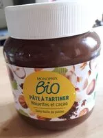 Mängden socker i Pâte à tartiner noisette et cacao monoprix