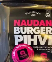 Mängden socker i Naudan burger pihvi