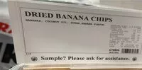 Mängden socker i Dried Banana Chips