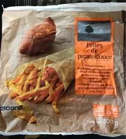 Mängden socker i Frites de patates de douce