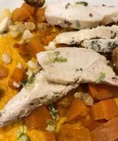 Mängden socker i Poulet aux amandes et purée de carotte au CBD