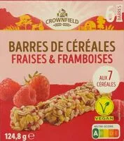 Mängden socker i Barres de céréales fraises et framboises