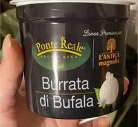 Mängden socker i Burrata di bufala