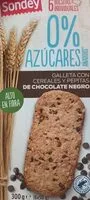 Mängden socker i Galleta con cereales y pepitas de chocolate negro