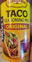 Mängden socker i old el paso taco seasoning mix
