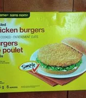 Mängden socker i Burgers de poulet