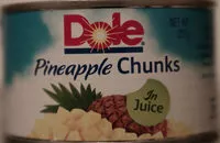 Mängden socker i Dole Pineapple Chunks in Juice