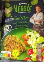 Mängden socker i Galette aux épinards et emmental Casino Veggie