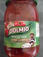 Mängden socker i Sauce for bolognese extra mushroom