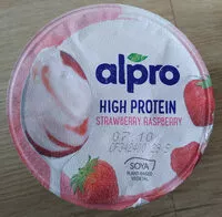 Mängden socker i High peotein strawberry raspberry