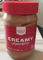 Mängden socker i Creamy peanut butter