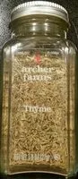 Mängden socker i ARCHERS FARMS: Thyme