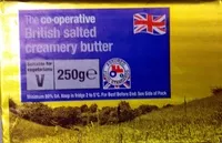 Mängden socker i British Salted Creamery Butter
