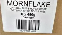 Mängden socker i Oatbran Crisp Noix & Miel