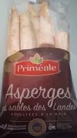 Mängden socker i Asperge Blanches des sables des Landes