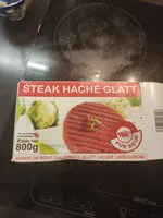 Mängden socker i Steak hache glatt