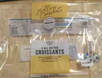 Mängden socker i all butter croissants