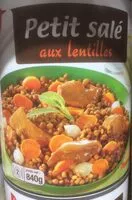 Mängden socker i Petit salé aux lentilles