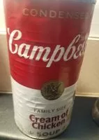 Mängden socker i Campbell's Cream of Chicken Soup family size