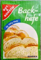 Mängden socker i Backhefe