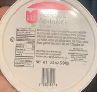 Mängden socker i Rainbow sprinkles