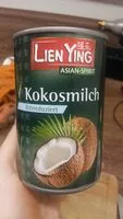Mängden socker i Kokosmilch fettreduziert