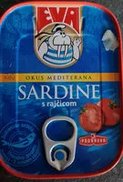 Mängden socker i Sardine s rajčicom