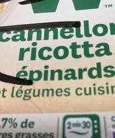 Mängden socker i Cannelloni ricotta epinards