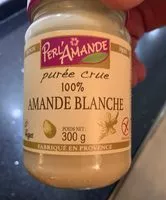 Mängden socker i Amande blanche en puree crue