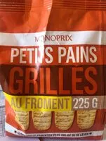 Mängden socker i Petit pains grillés