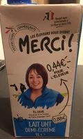 Mängden socker i Lait uht demi écrémé