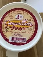 Mängden socker i Cancoillotte
