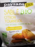Mängden socker i Sablé bio citron tournesol