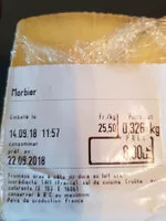 Mängden socker i Morbier