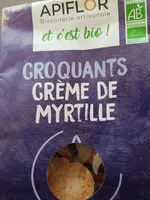 Mängden socker i croquants crème de myrtille