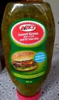 Mängden socker i Relish Verte Sucrée (bouteille Compressible)